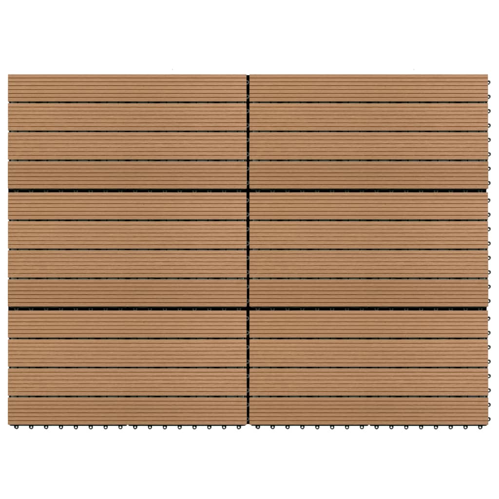 Terrastegels 6 st 60x30 cm 1,08 m² HKC bruin