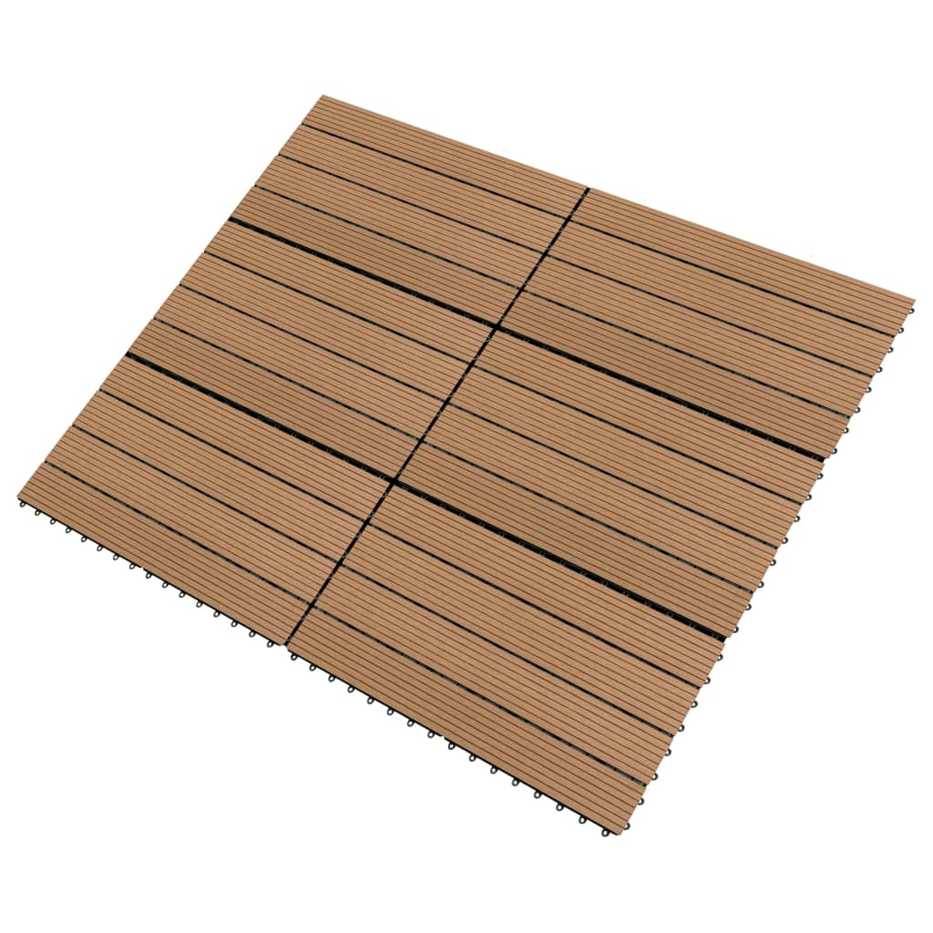 Terrastegels 6 st 60x30 cm 1,08 m² HKC bruin Bruin