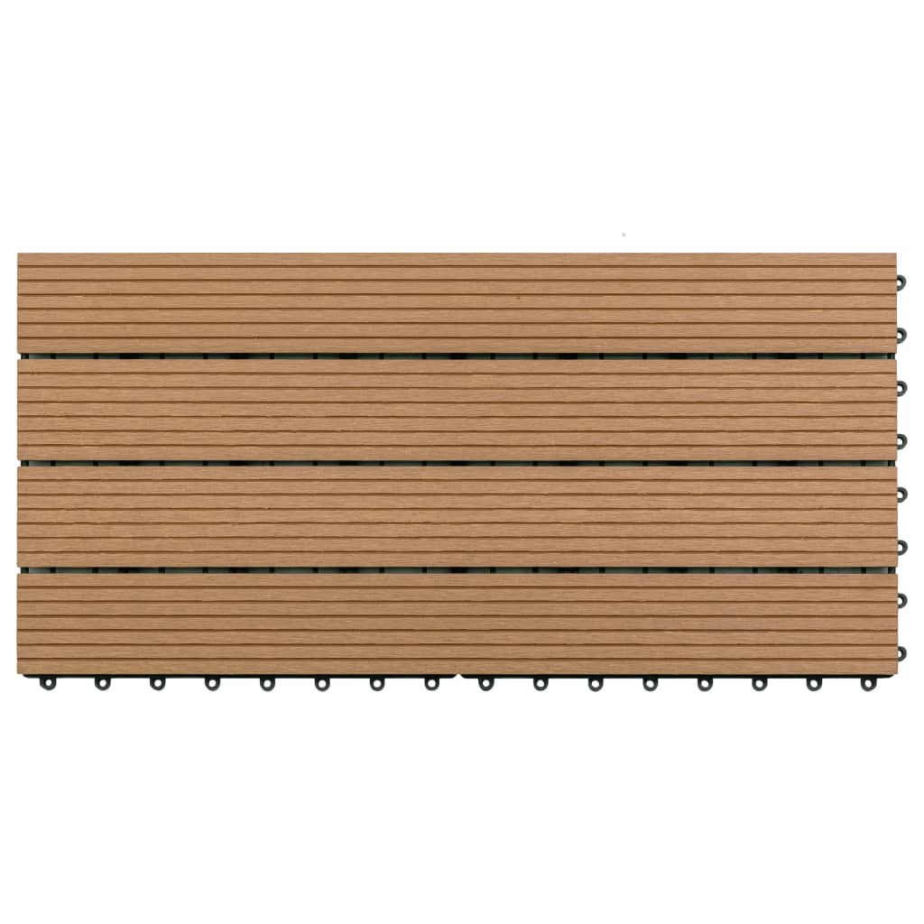 Terrastegels 6 st 60x30 cm 1,08 m² HKC bruin Bruin