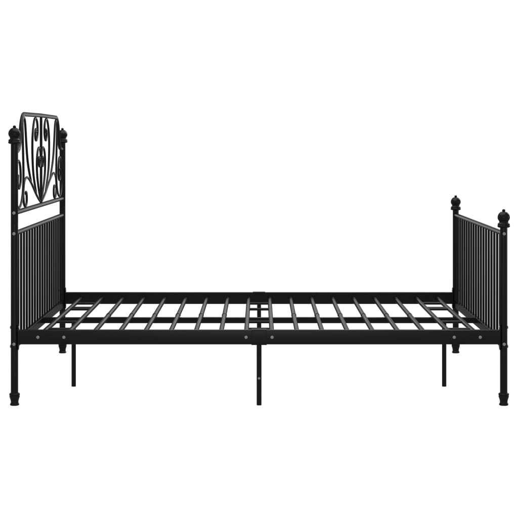 Bedframe Metaal 140 x 200 cm Zwart