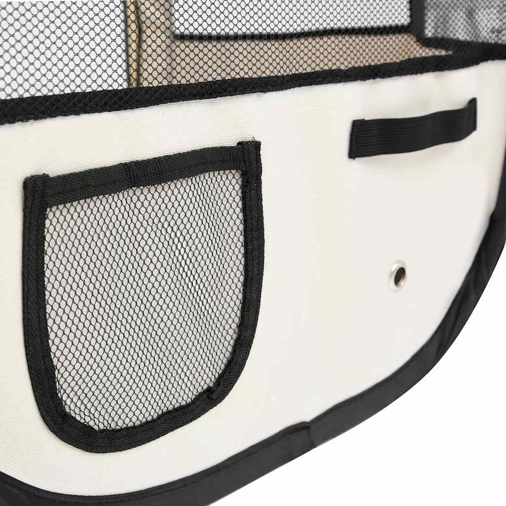 Hondenren inklapbaar met draagtas 145x145x61 cm blauw