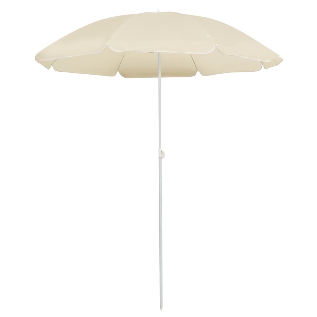 Parasol Met Stalen Paal 180 Cm Zandkleurig