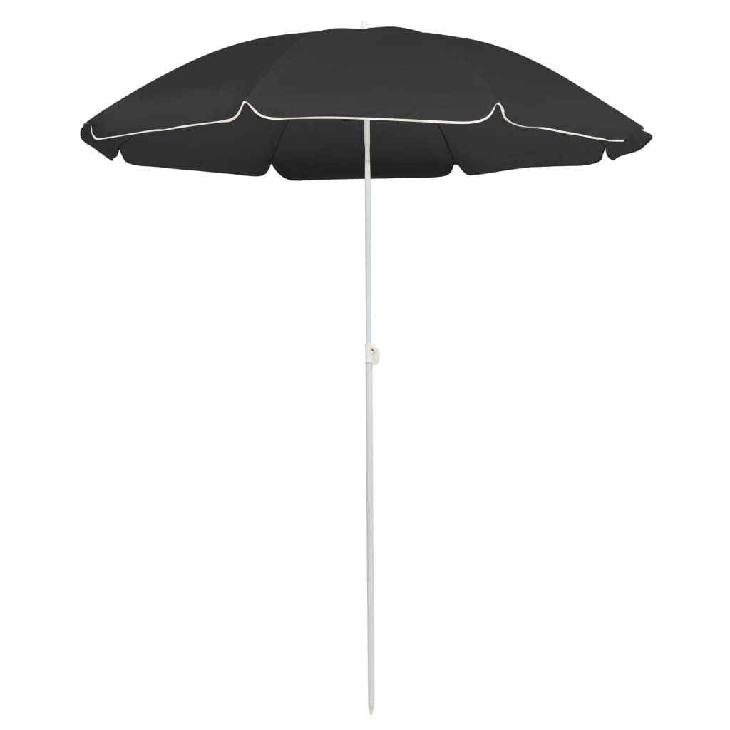 Parasol Met Stalen Paal 180 Cm Antracietkleurig