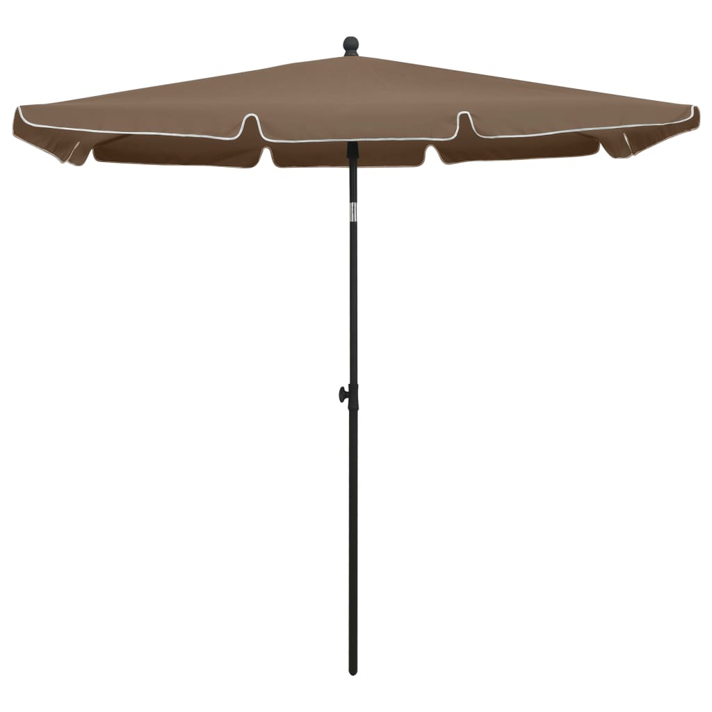 Parasol Met Paal 210X140 Cm Taupe