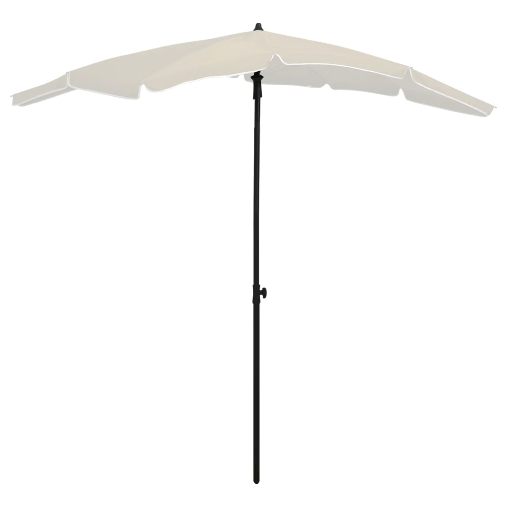 Parasol Met Paal 200X130 Cm Zandkleurig