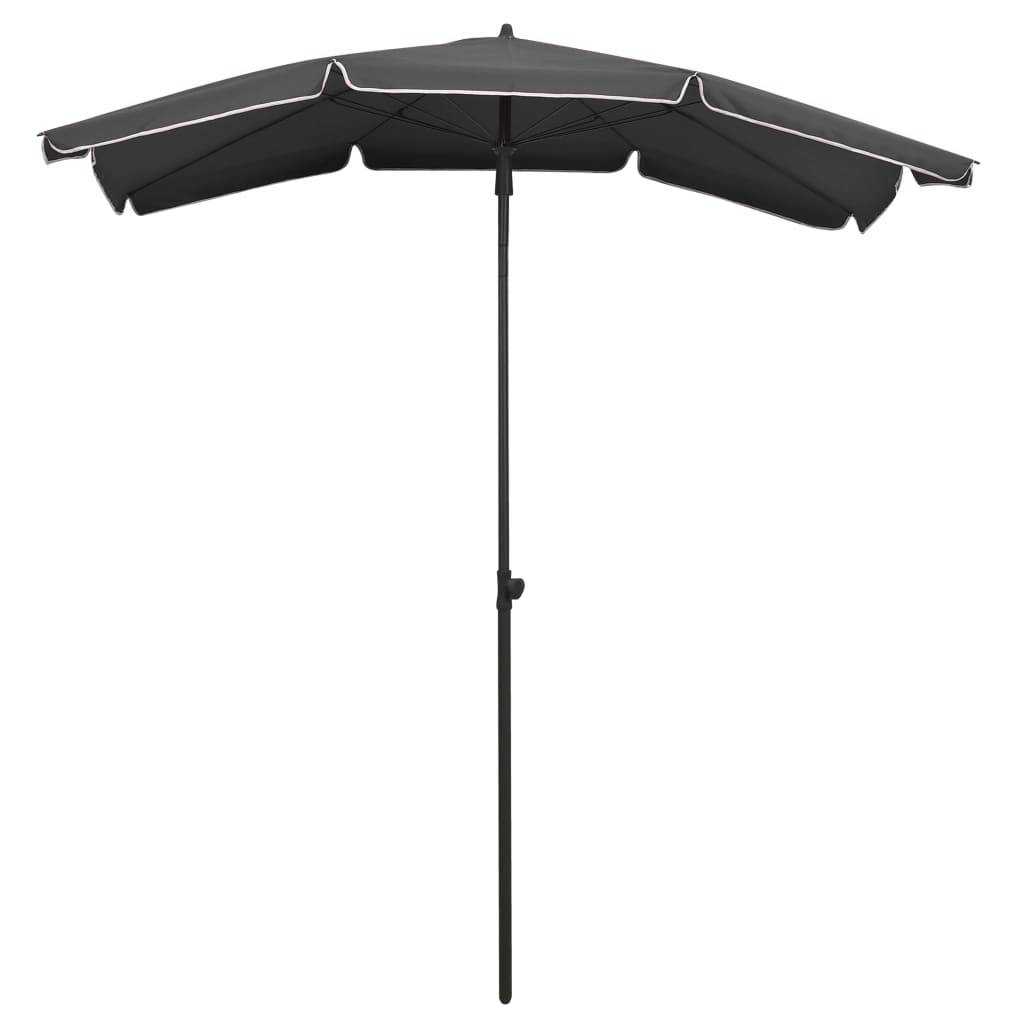 Parasol Met Paal 200X130 Cm Antracietkleurig