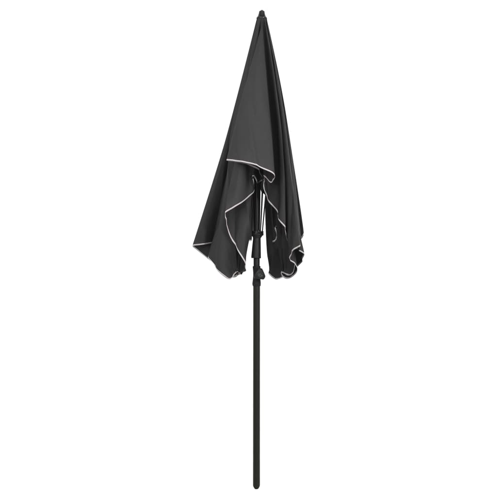 Parasol Met Paal 200X130 Cm Antracietkleurig