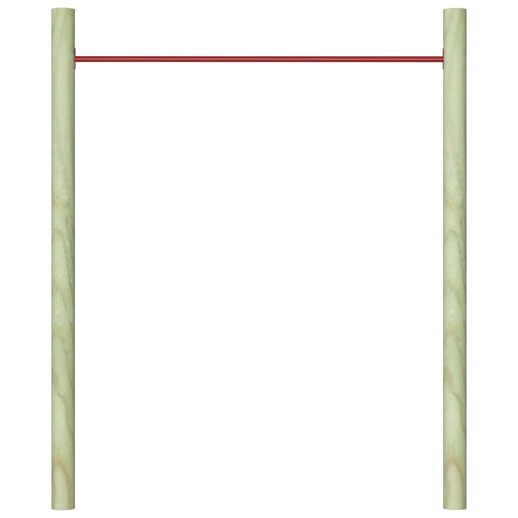 Rekstok 125 cm staal rood