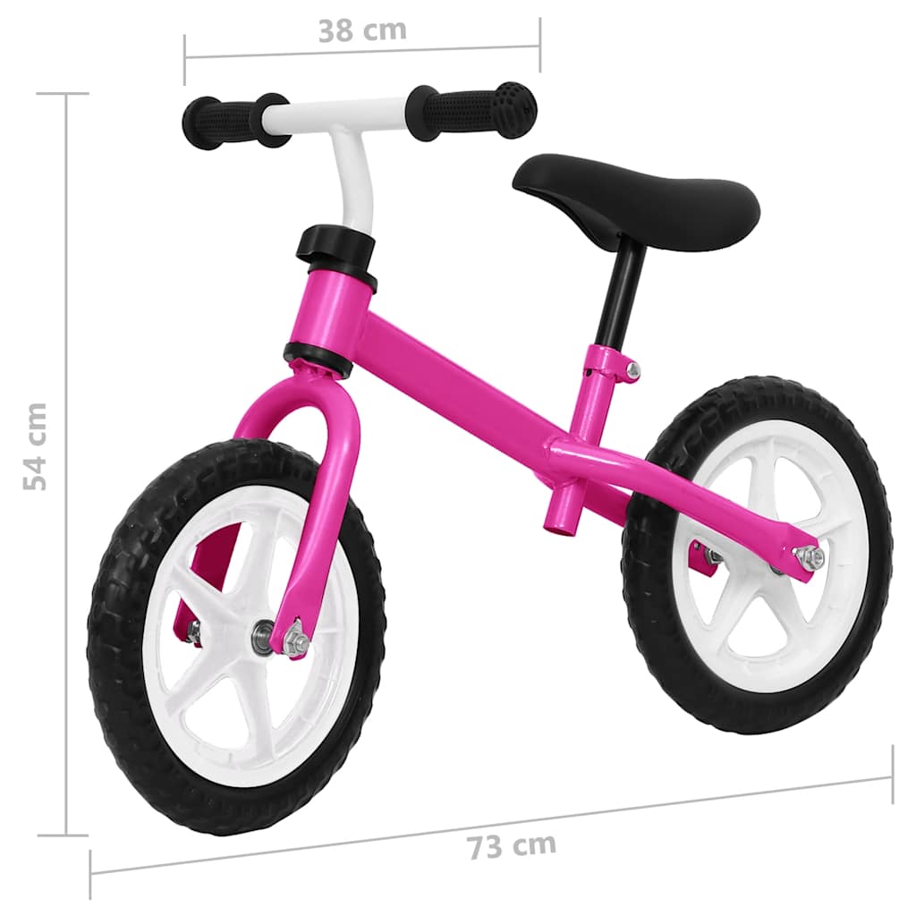 Loopfiets met 11 inch wielen roze