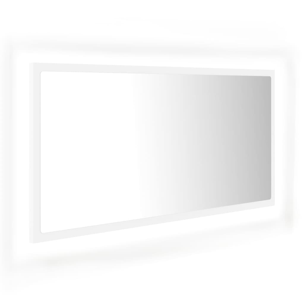 Badkamerspiegel Led 90X8,5X37 Cm Acryl Wit