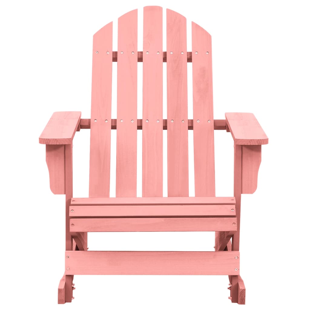 Schommelstoel Adirondack Massief Vurenhout Roze 1