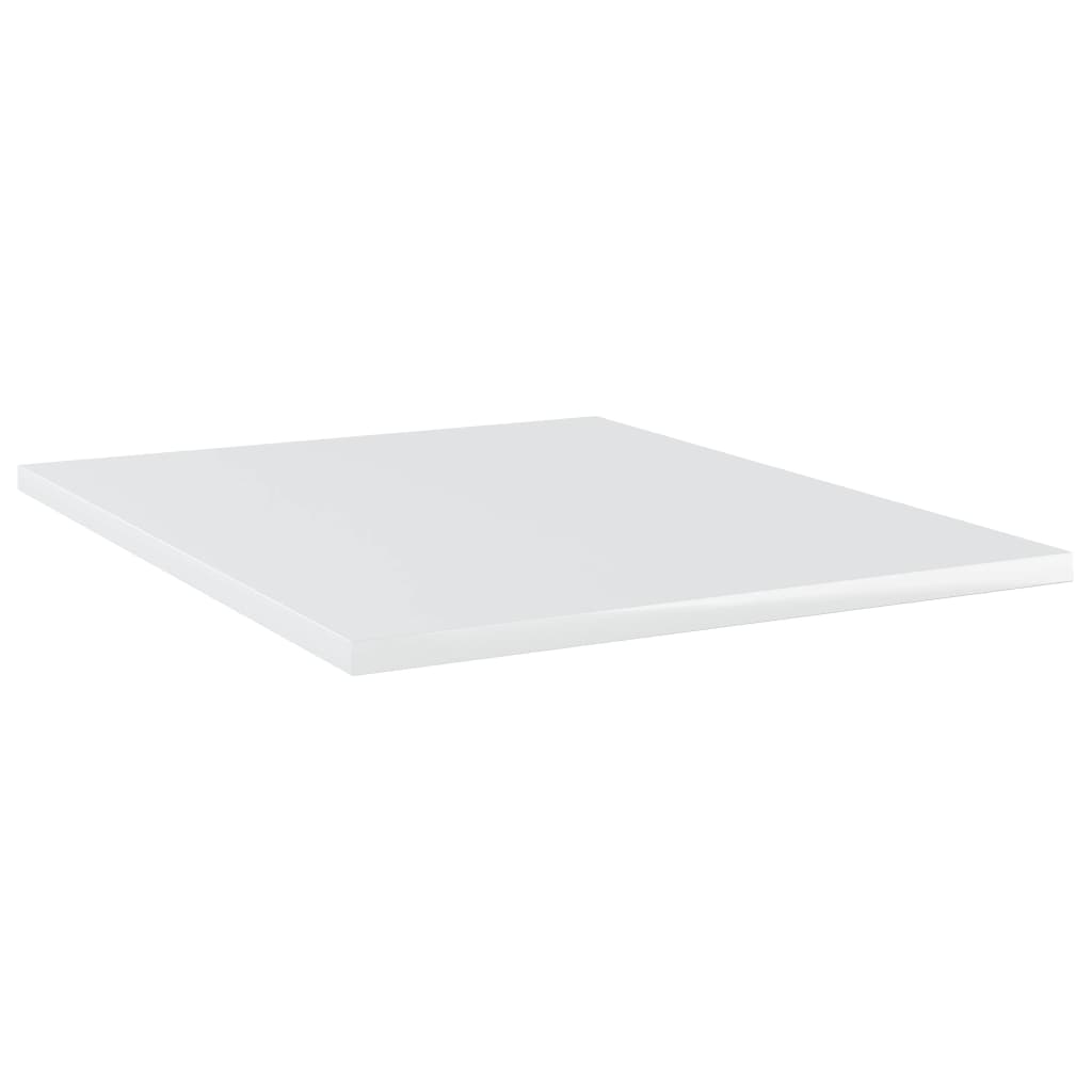 Wandschappen 8 St 40X50X1,5 Cm Spaanplaat Hoogglans Wit 40 x 50 x 1.5 cm