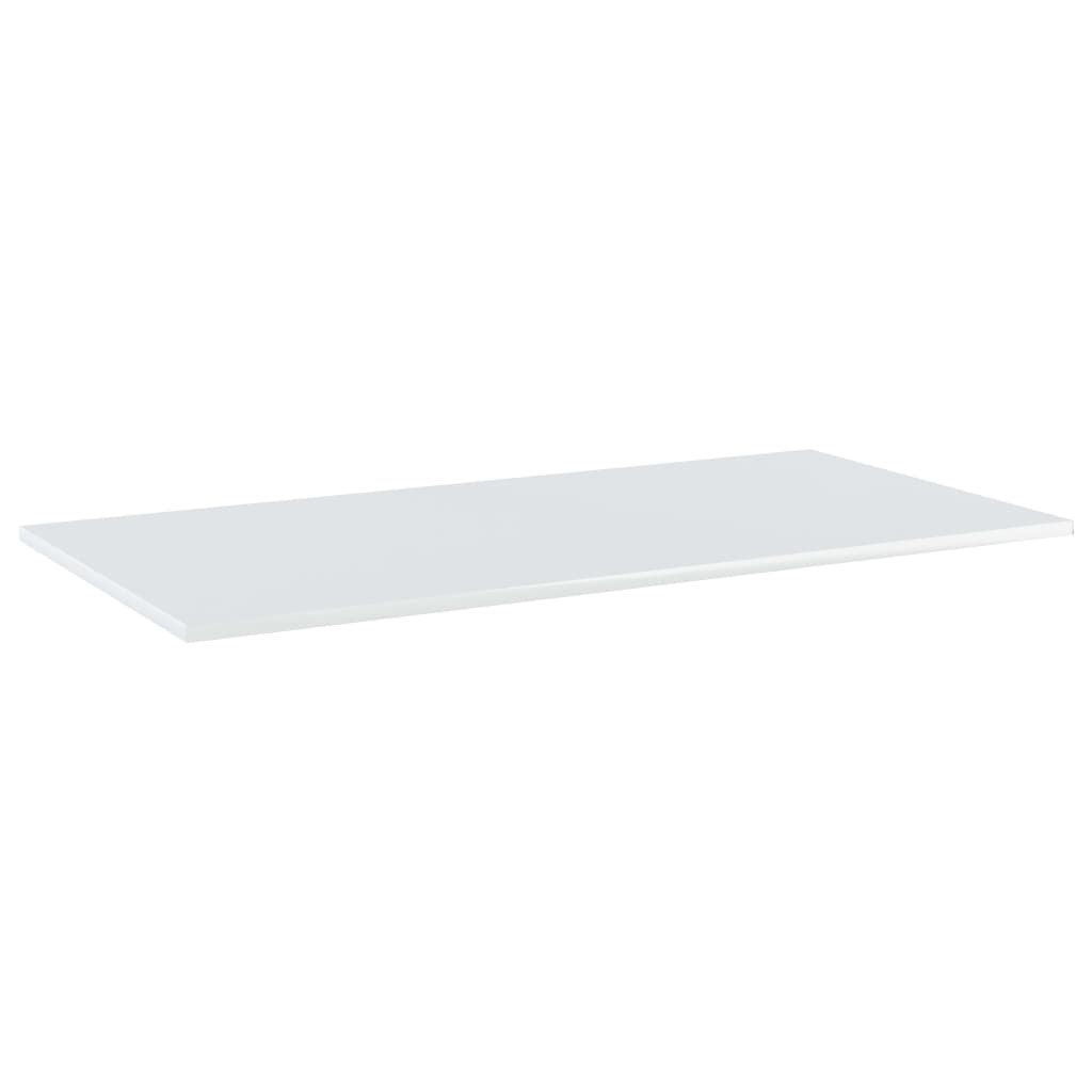 Wandschappen 4 St 100X50X1,5 Cm Spaanplaat Hoogglans Wit 100 x 50 x 1.5 cm