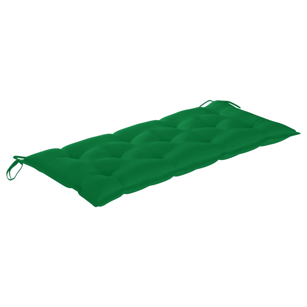 Tuinbank Met Kussen 120 Cm Bamboe 120 x 50 x 7 cm Groen