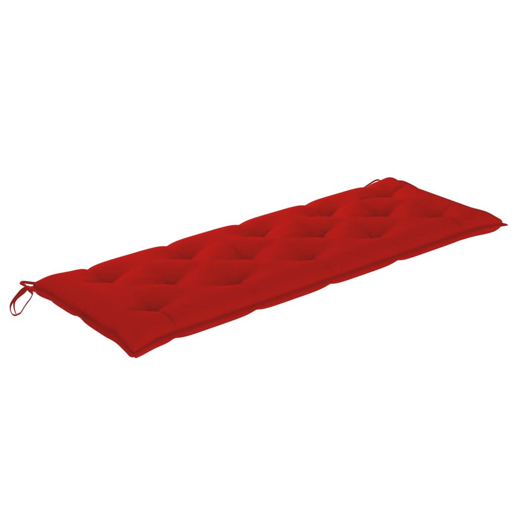 Tuinbank Met Kussen 157 Cm Massief Acaciahout Rood