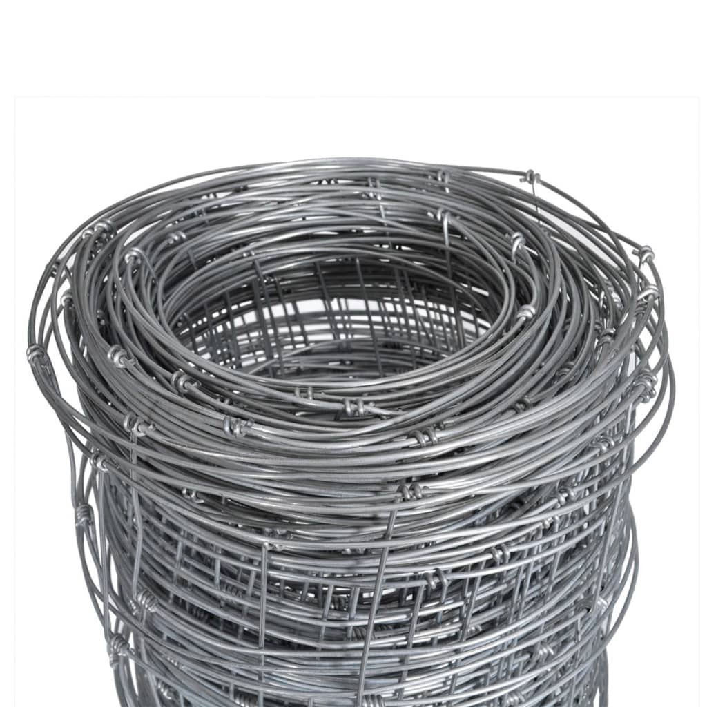 Hek Gegalvaniseerd Staal Zilverkleurig 30 cm 50 x 1 m 8 wires (2 mm)