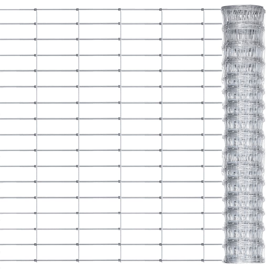 Hek 50X0,8 M Gegalvaniseerd Staal Zilverkleurig 15 cm 50 x 0.8 m 17 wires