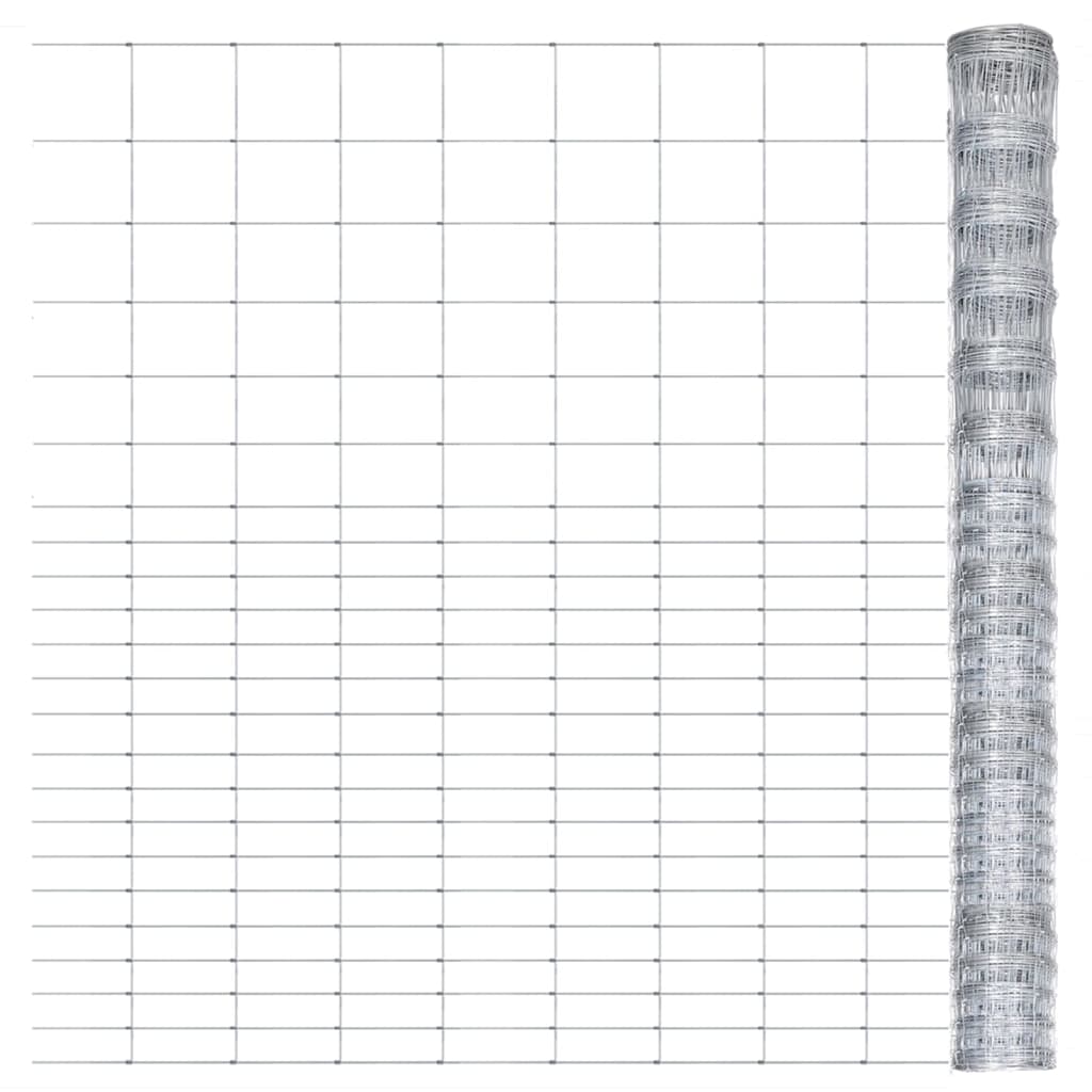 Tuinhek 50X,6 M Gegalvaniseerd Staal Zilverkleurig 15 cm 50 x 1.6 m 23 wires (1.55 mm)