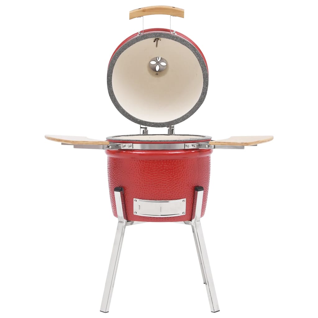 Kamado Barbecue 8 Cm Keramiek Rood