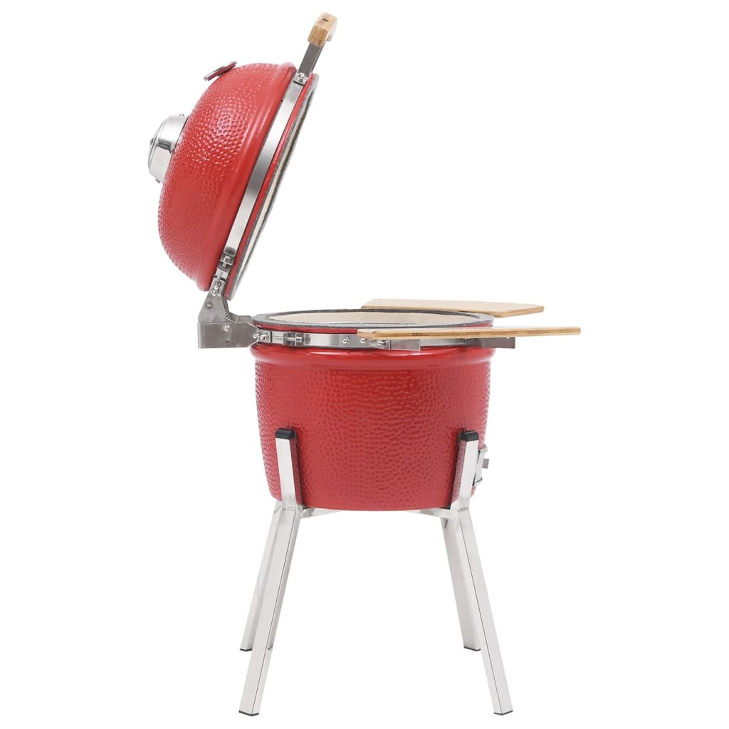 Kamado Barbecue 8 Cm Keramiek Rood