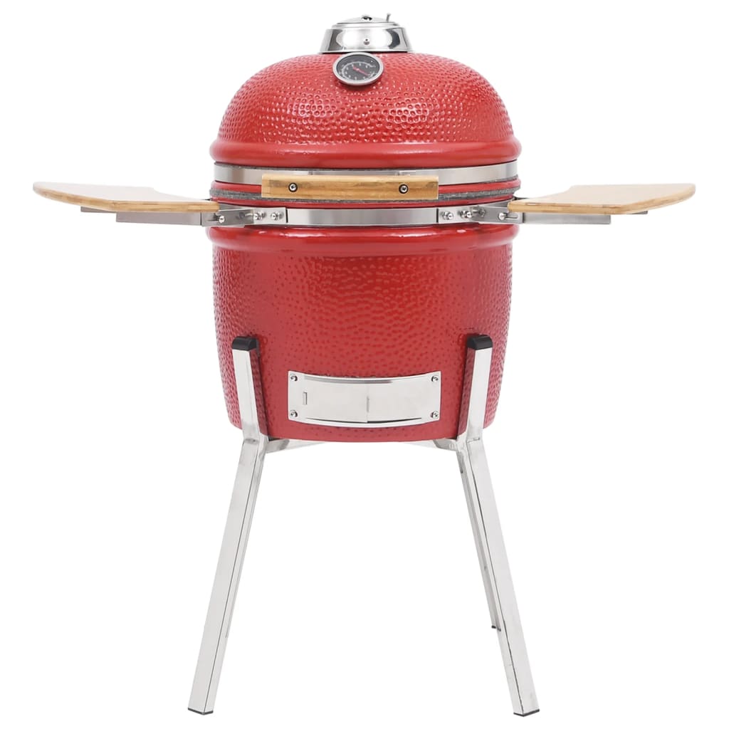 Kamado Barbecue 8 Cm Keramiek Rood