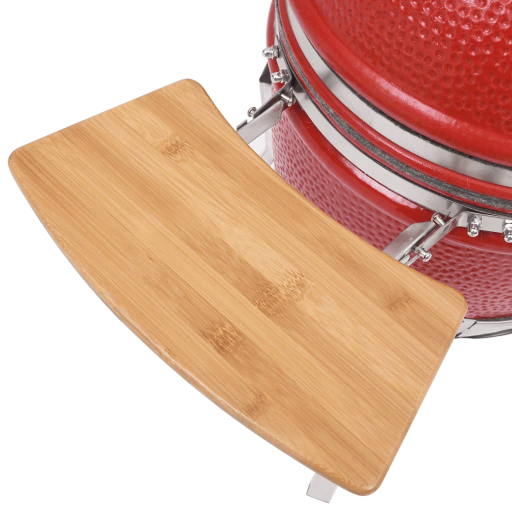 Kamado Barbecue 8 Cm Keramiek Rood