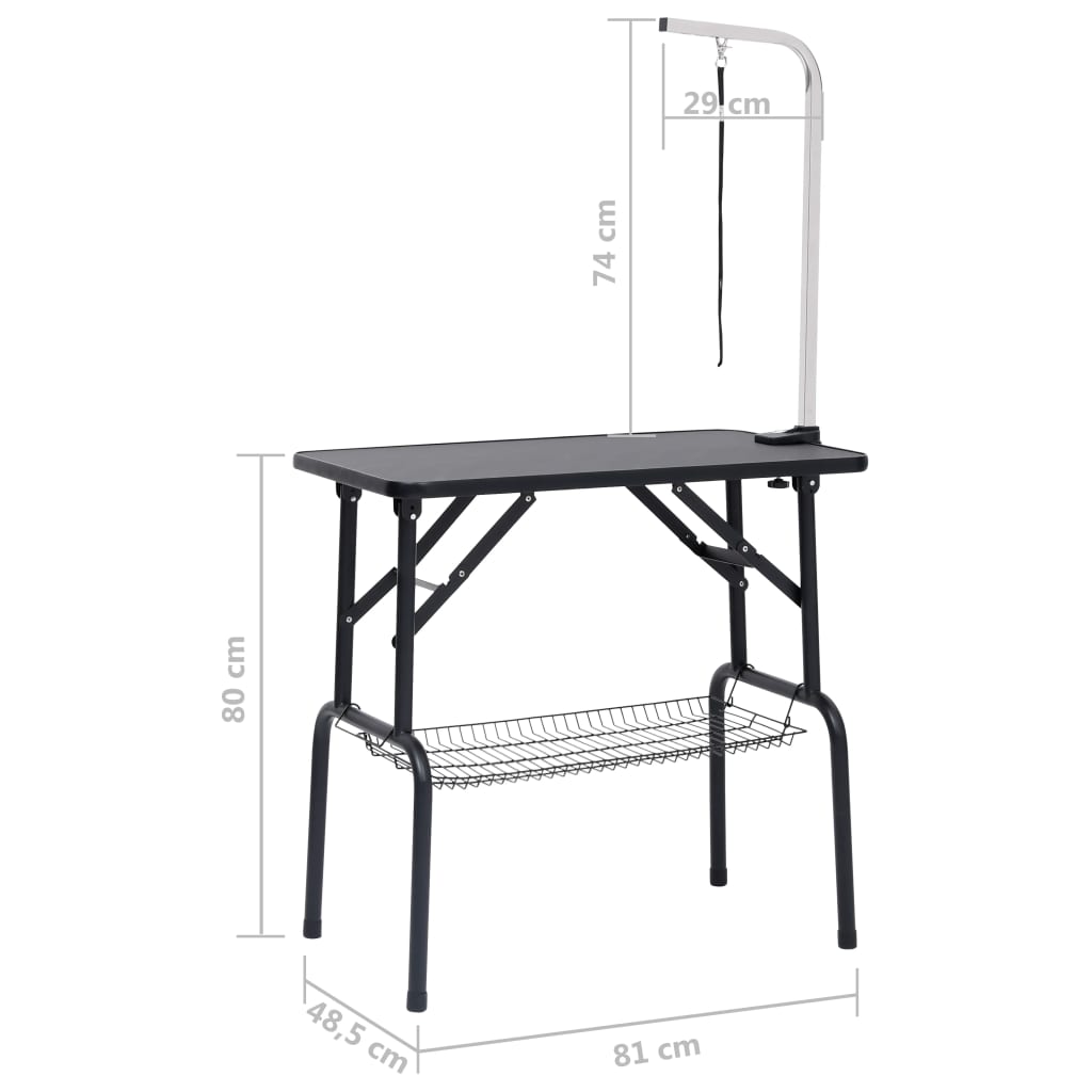 Hondentrimtafel Verstelbaar Met 1 Lus En Opbergschap Met mand