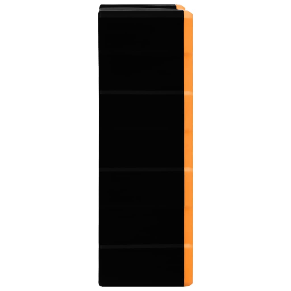 Organiser Met 8 Medium Lades 38X6X47 Cm 18 lades Oranje en zwart