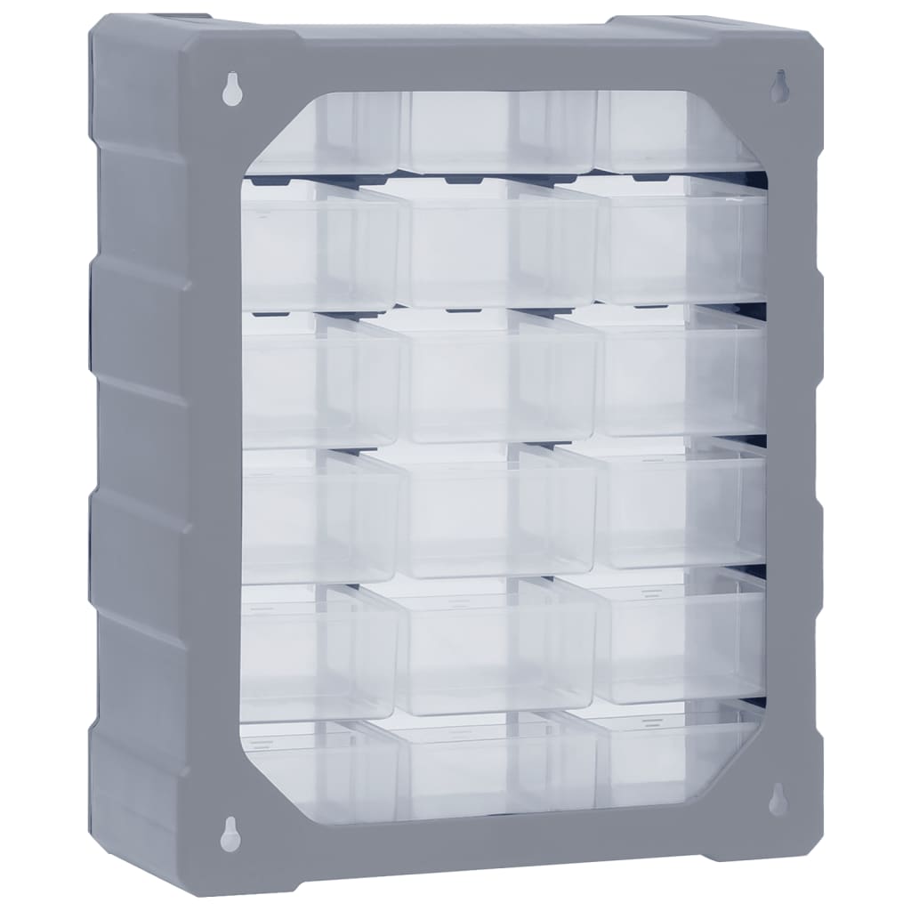 Organiser met 18 medium lades 38x16x47 cm