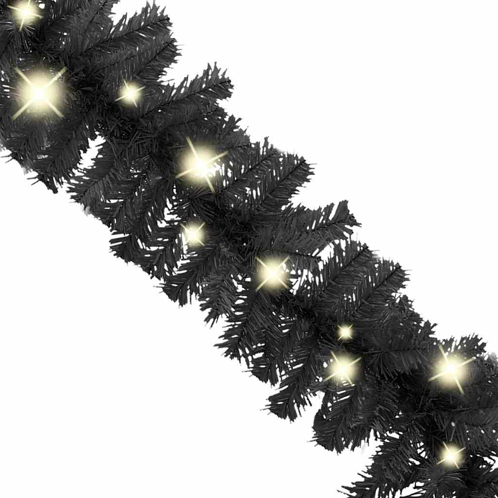 Kerstslinger met LED-lampjes 10 m zwart