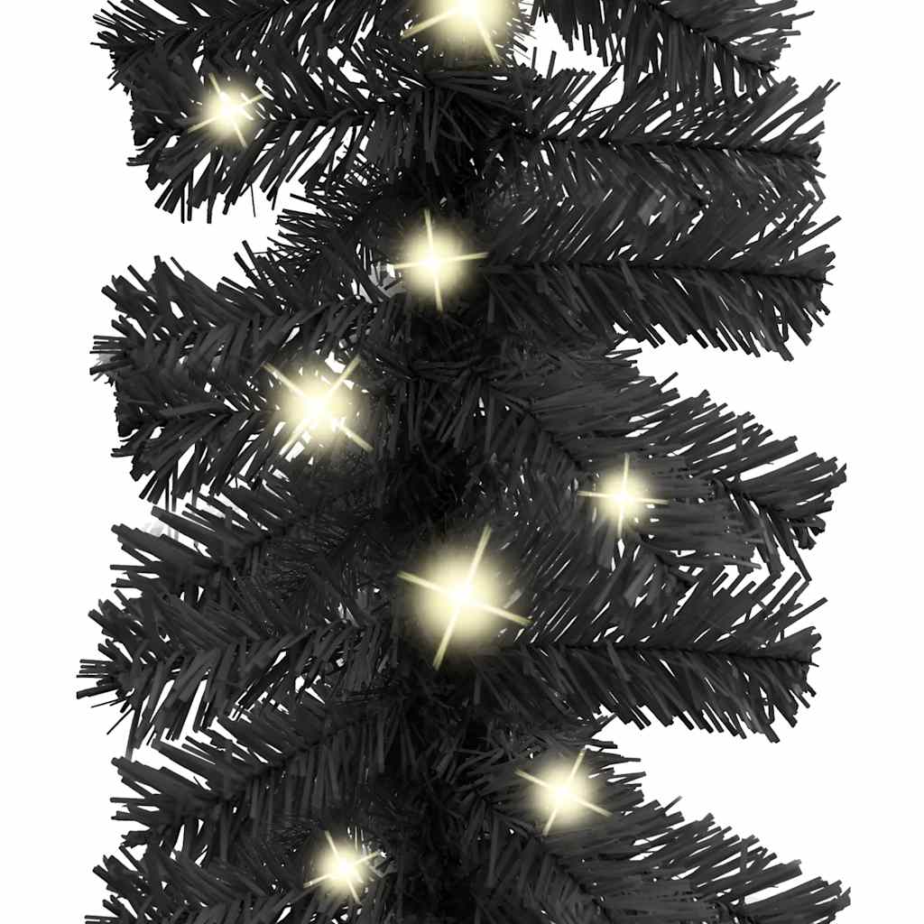 Kerstslinger met LED-lampjes 10 m zwart