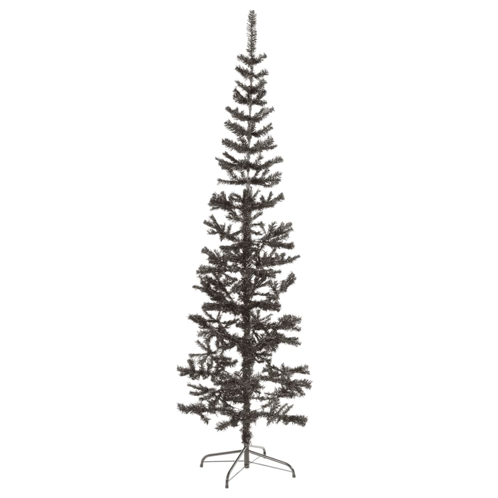 Kerstboom smal 240 cm zwart