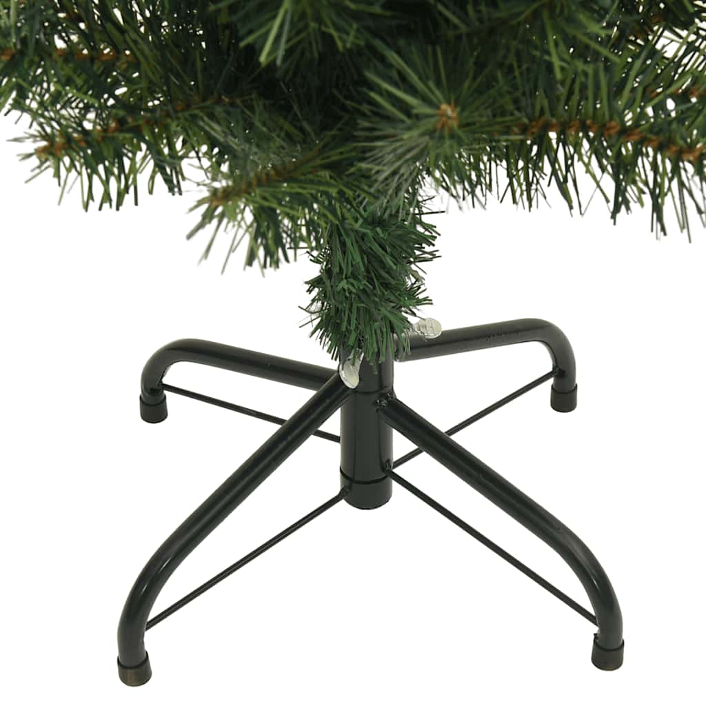 Kunstkerstboom met standaard smal 120 cm PVC groen