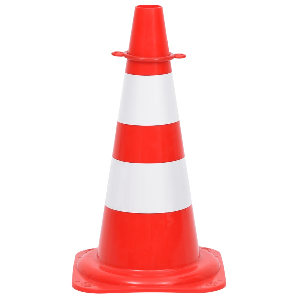 Kegelset met ketting 10 m rood en wit