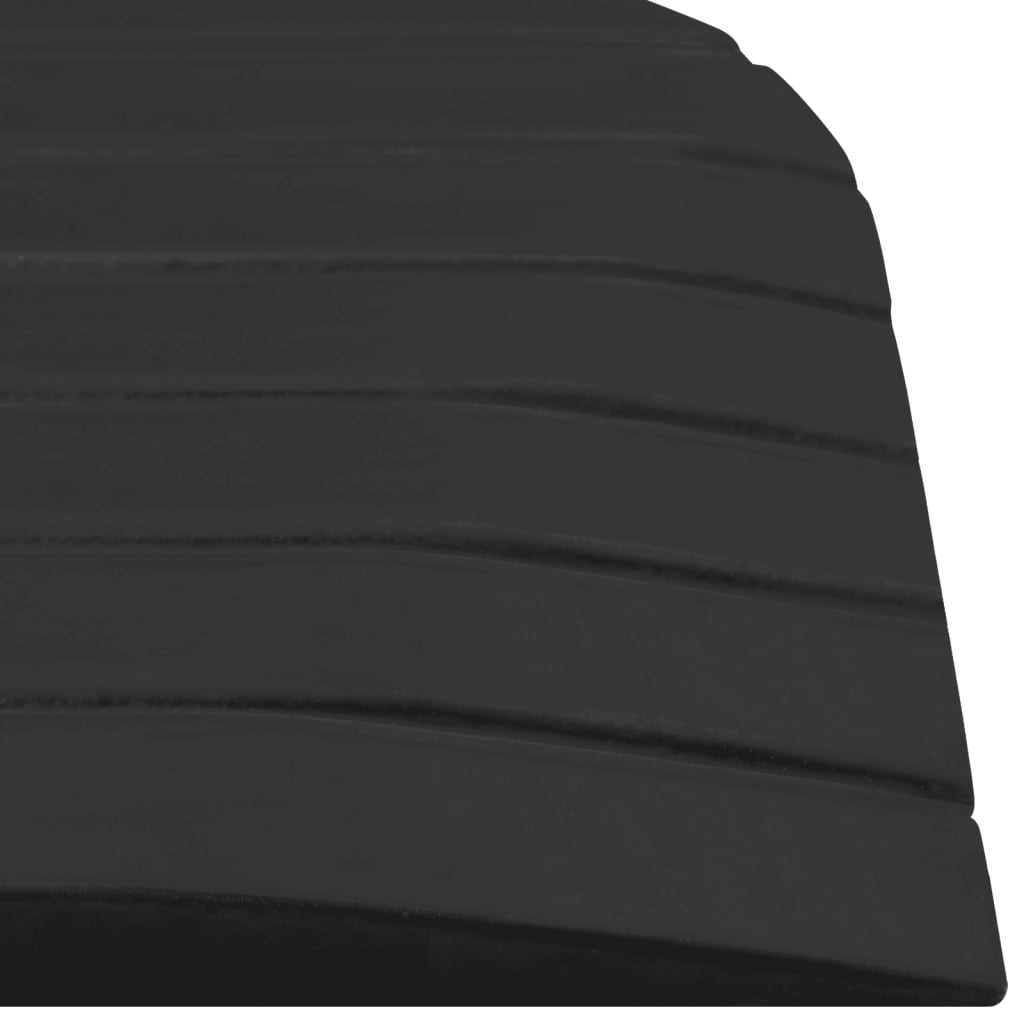 Drempelhulpen 2 st 110x21x2,5 cm rubber