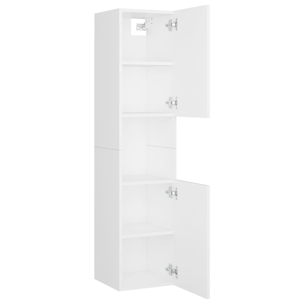 Badkamermeubelset Spaanplaat 90 x 38.5 x 46 cm Wit