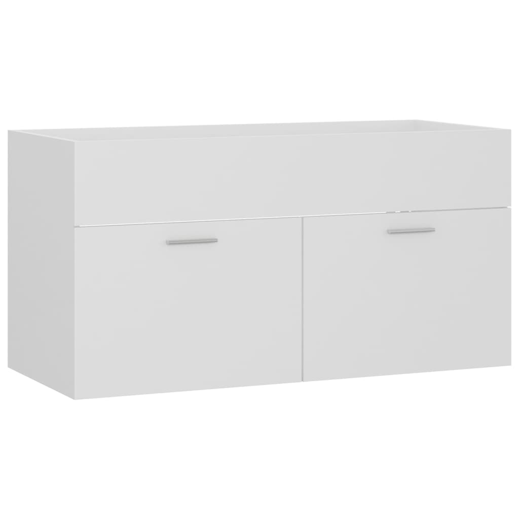 Badkamermeubelset Spaanplaat 90 x 38.5 x 46 cm Wit