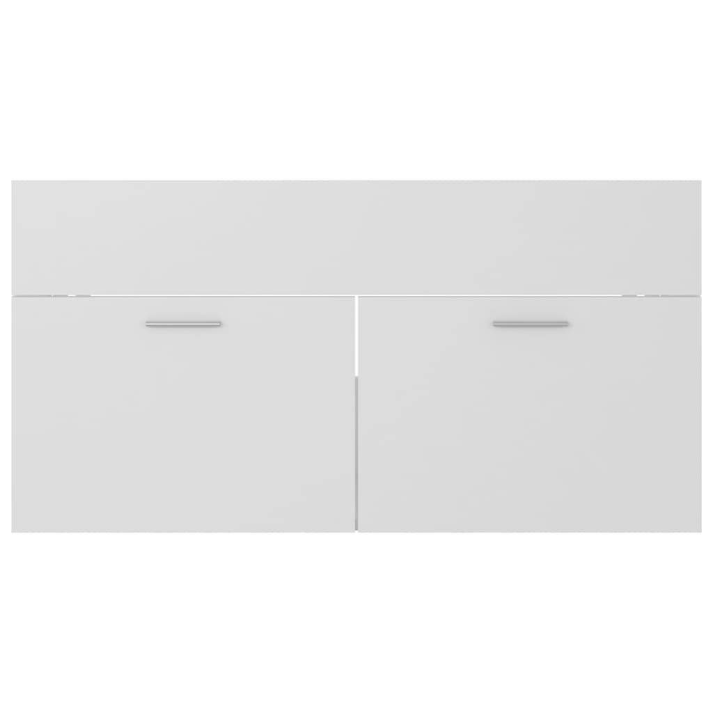 Badkamermeubelset Spaanplaat 90 x 38.5 x 46 cm Wit