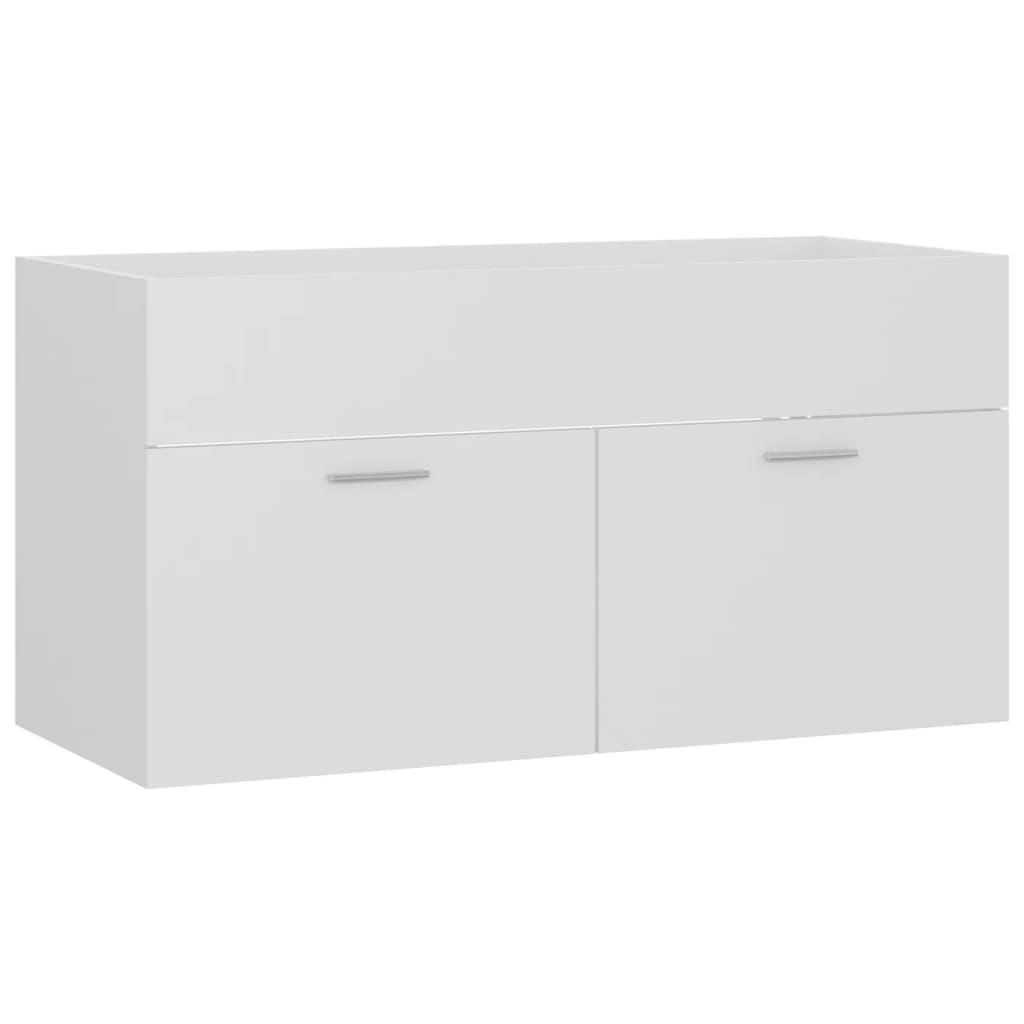 Badkamermeubelset Spaanplaat 90 x 38.5 x 46 cm Wit