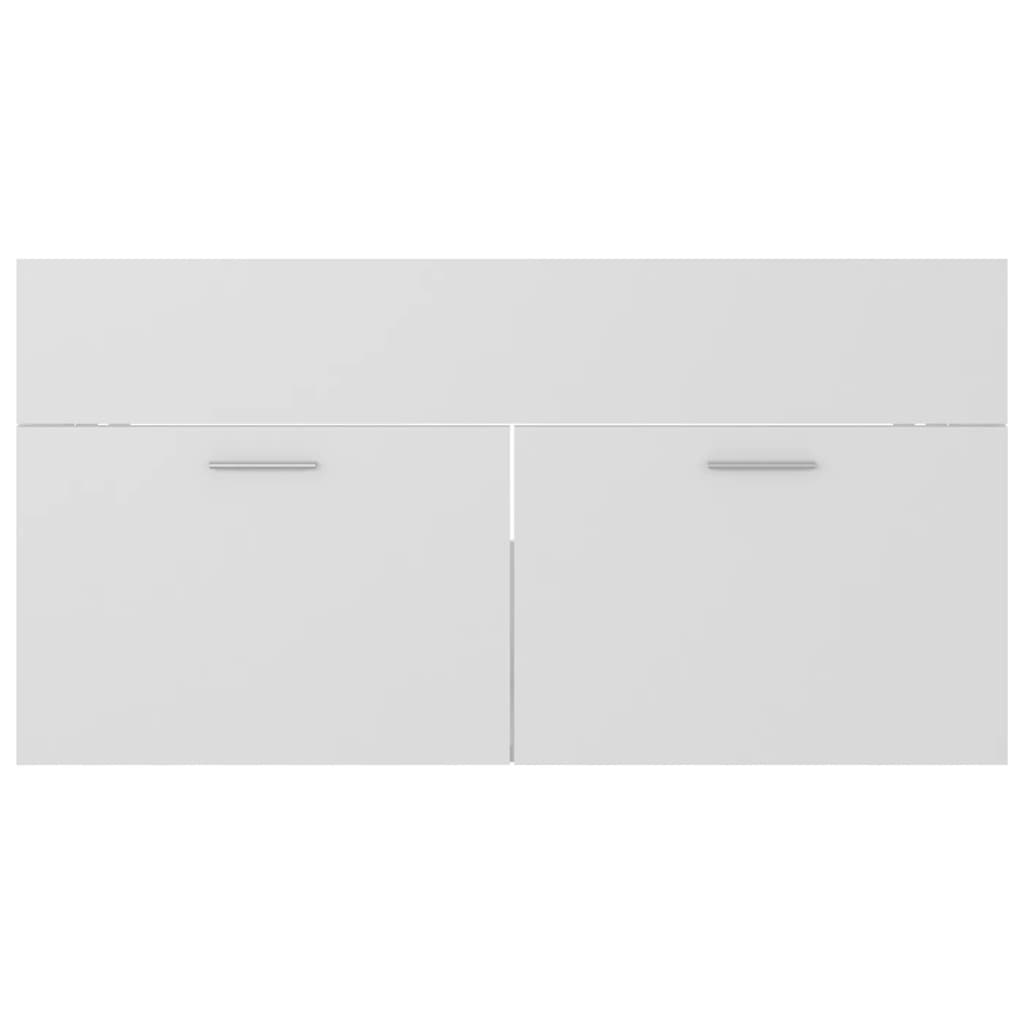 Badkamermeubelset Spaanplaat 90 x 38.5 x 46 cm Wit