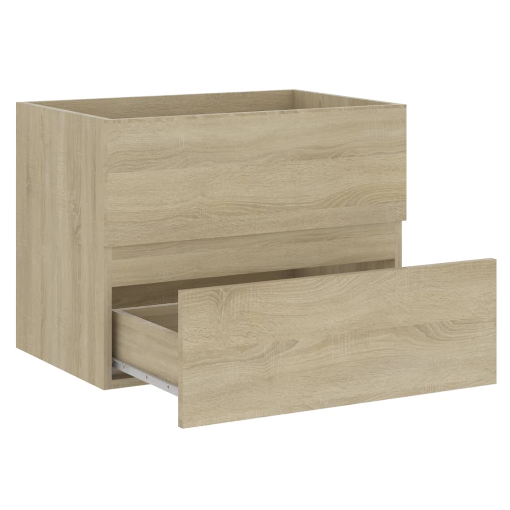 Badkamermeubelset Spaanplaat Kleurig 60 x 38.5 x 45 cm Sonoma eiken