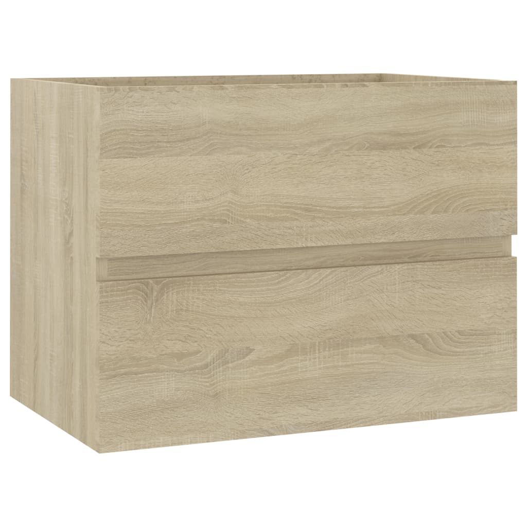 Badkamermeubelset Spaanplaat Kleurig 60 x 38.5 x 45 cm Sonoma eiken