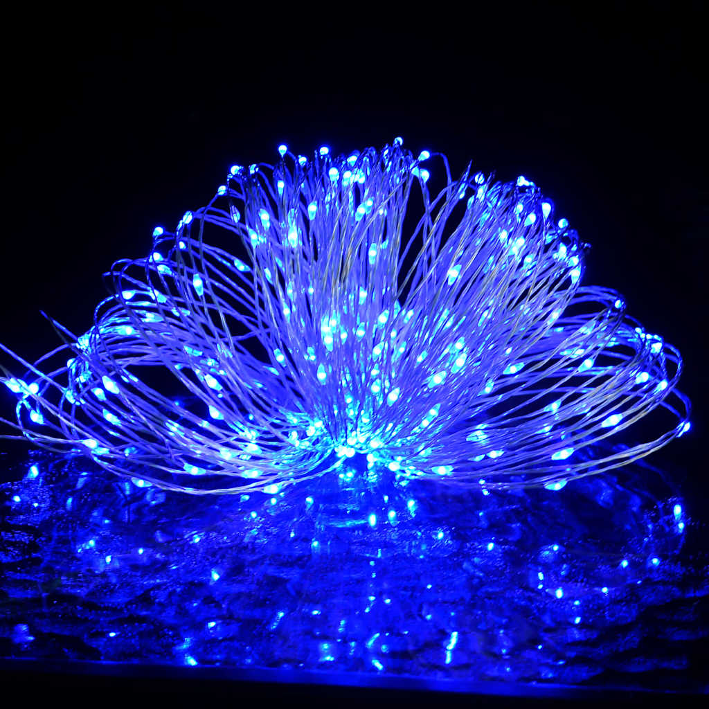 Lichtslinger met 150 LED's 15 m blauw