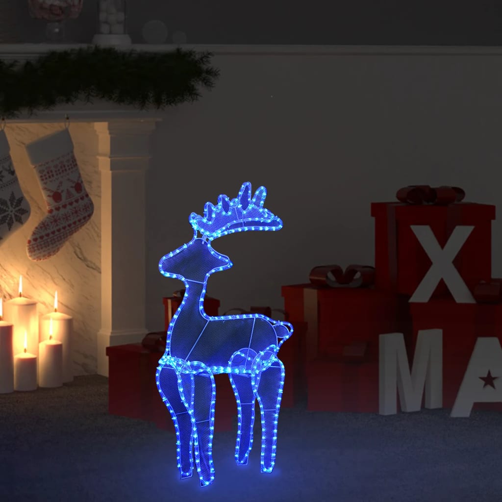 Kerstversiering rendier met mesh 306 LED's 60x24x89 cm