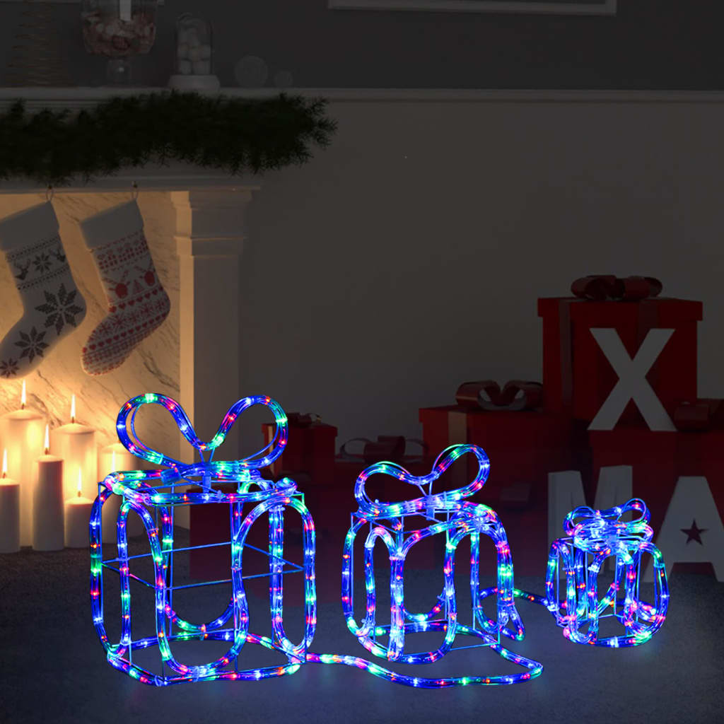 Kerstverlichting cadeaudozen 180 LED's binnen en buiten