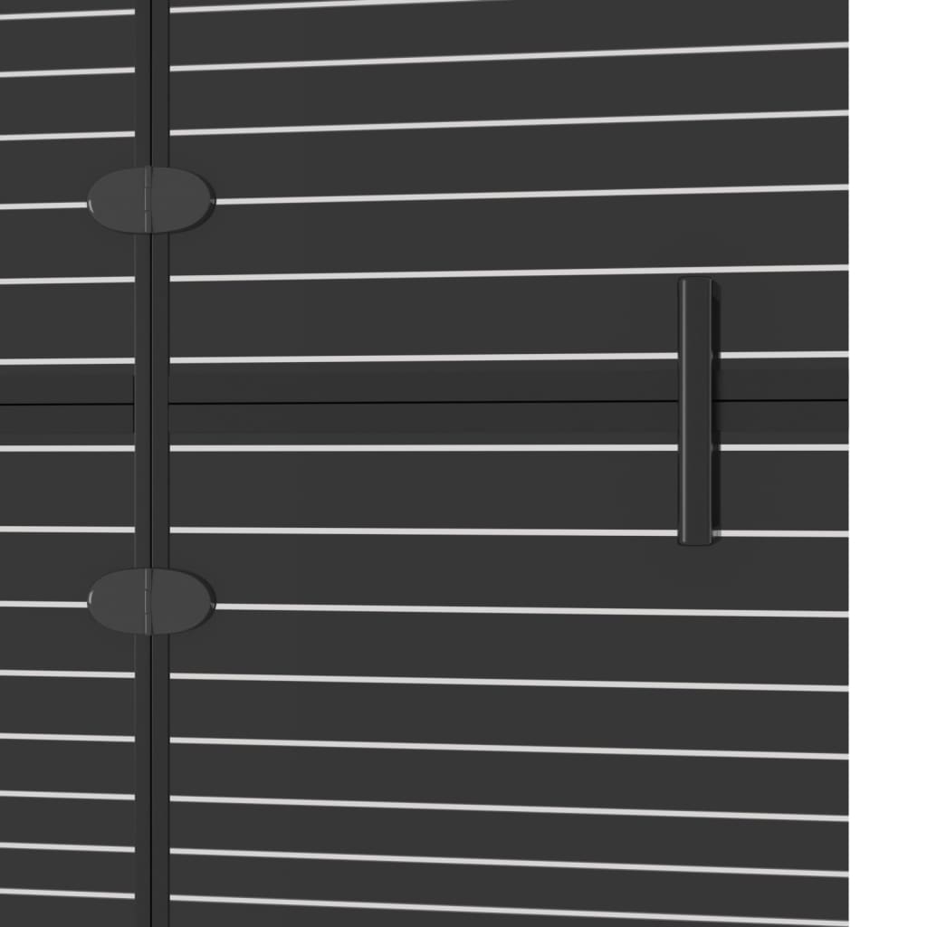 Douchewand inklapbaar 80x140 cm zwart