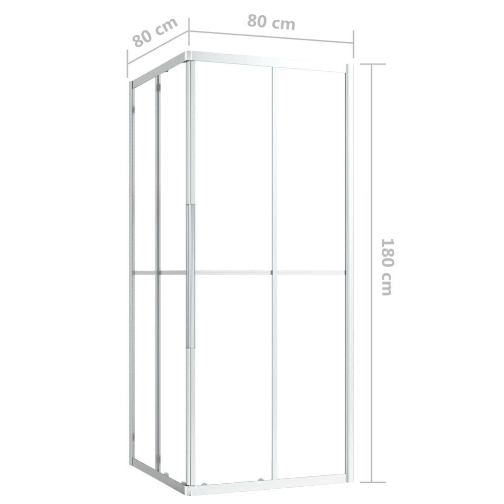 Douchecabine 80x80x180 cm ESG