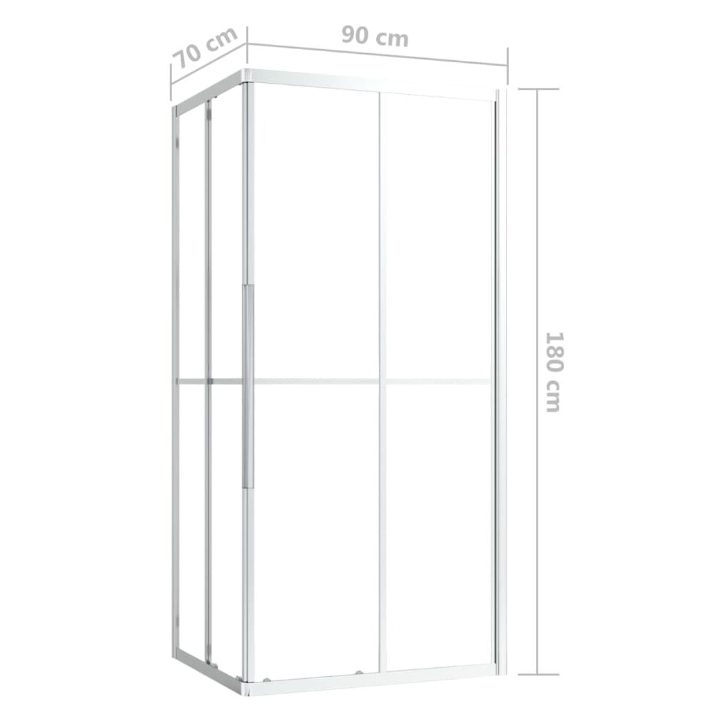 Douchecabine 90x70x180 cm ESG