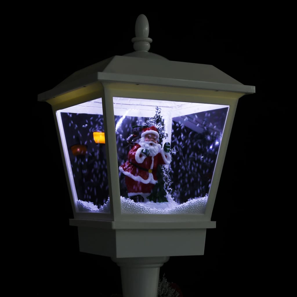 Straatlantaarn met kerstman LED 180 cm