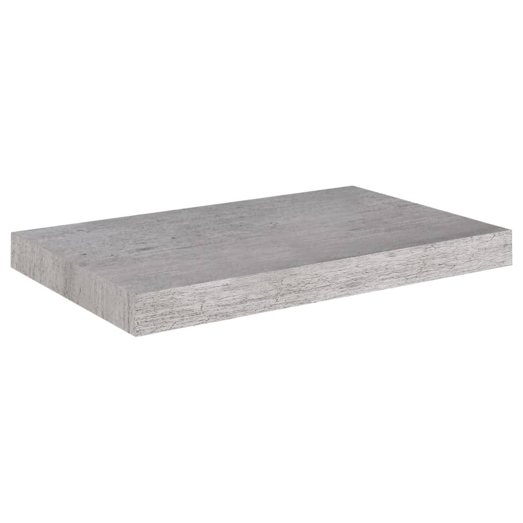 Wandschappen Zwevend 4 St 50X23X3,8 Cm Mdf Betongrijs 50 x 23 x 3.8 cm